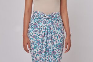 KAIN IKAT IN WHITE GREEN