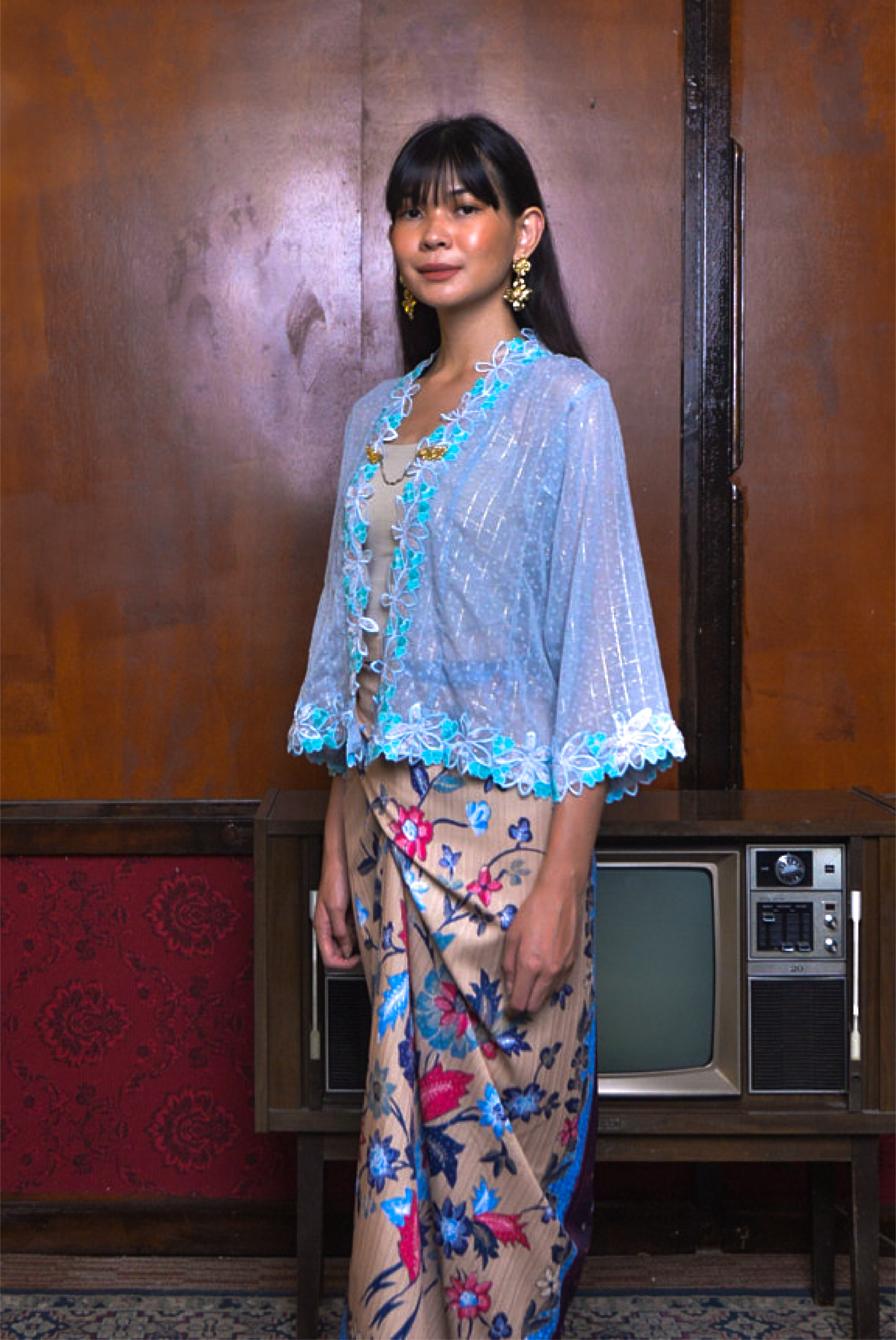 KEBAYA KESUMA IN ICE BLUE