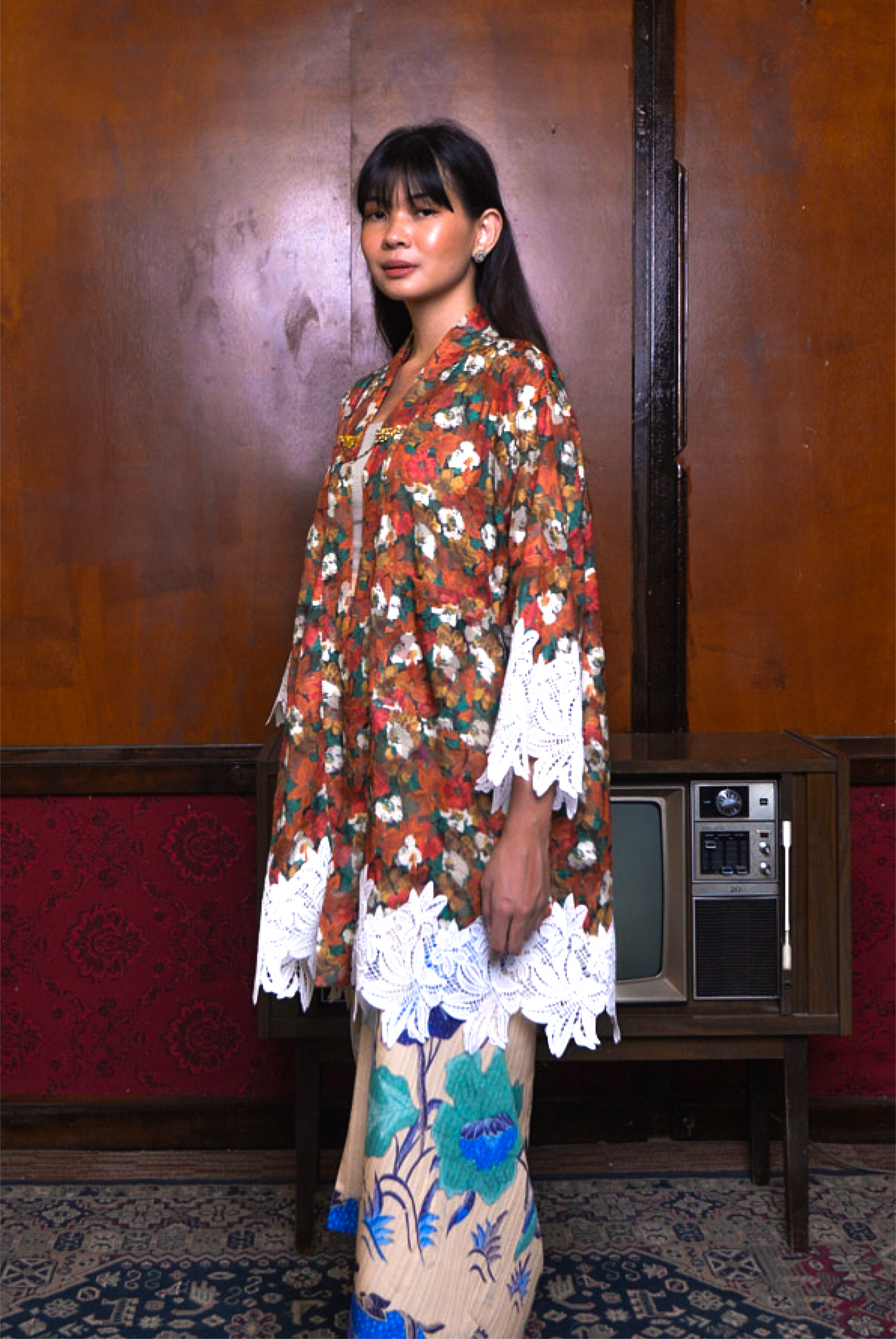 KEBAYA MAK TOK IN TERRACOTA