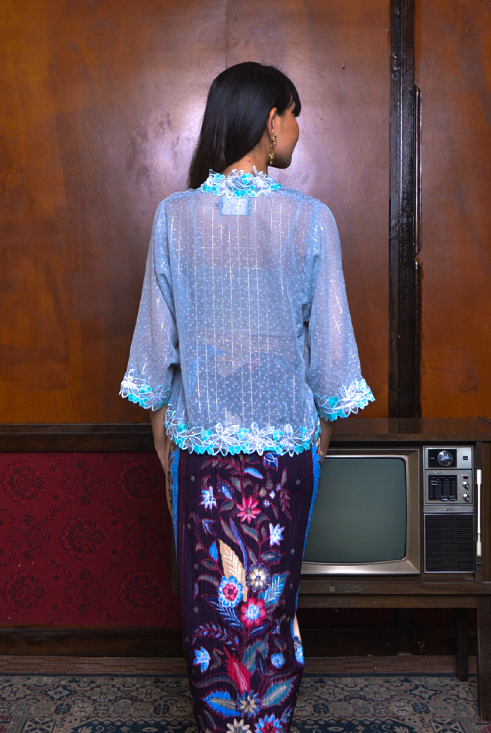 KEBAYA KESUMA IN ICE BLUE - Image 3