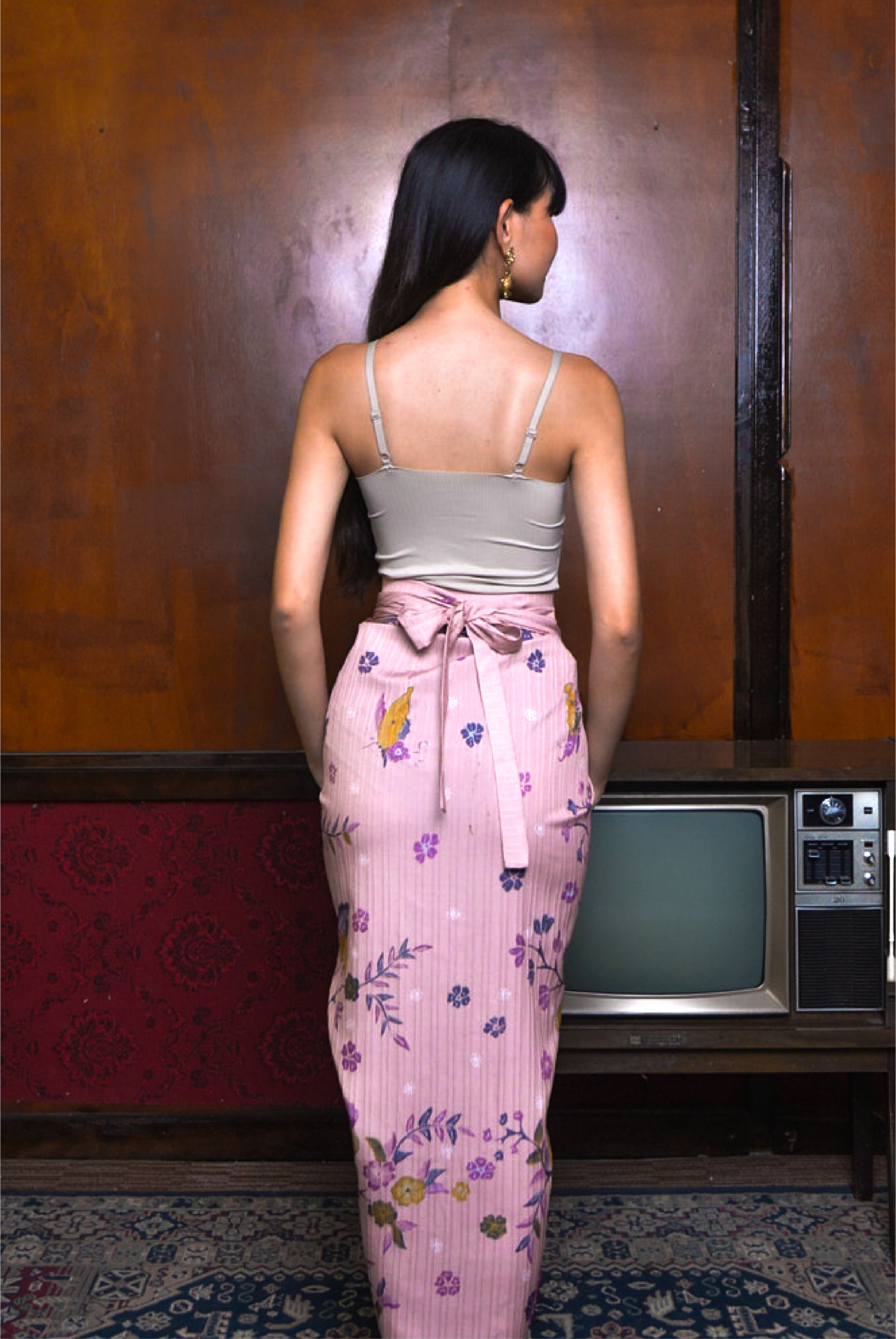 KAIN BATIK IKAT IN BLUSH - Image 3