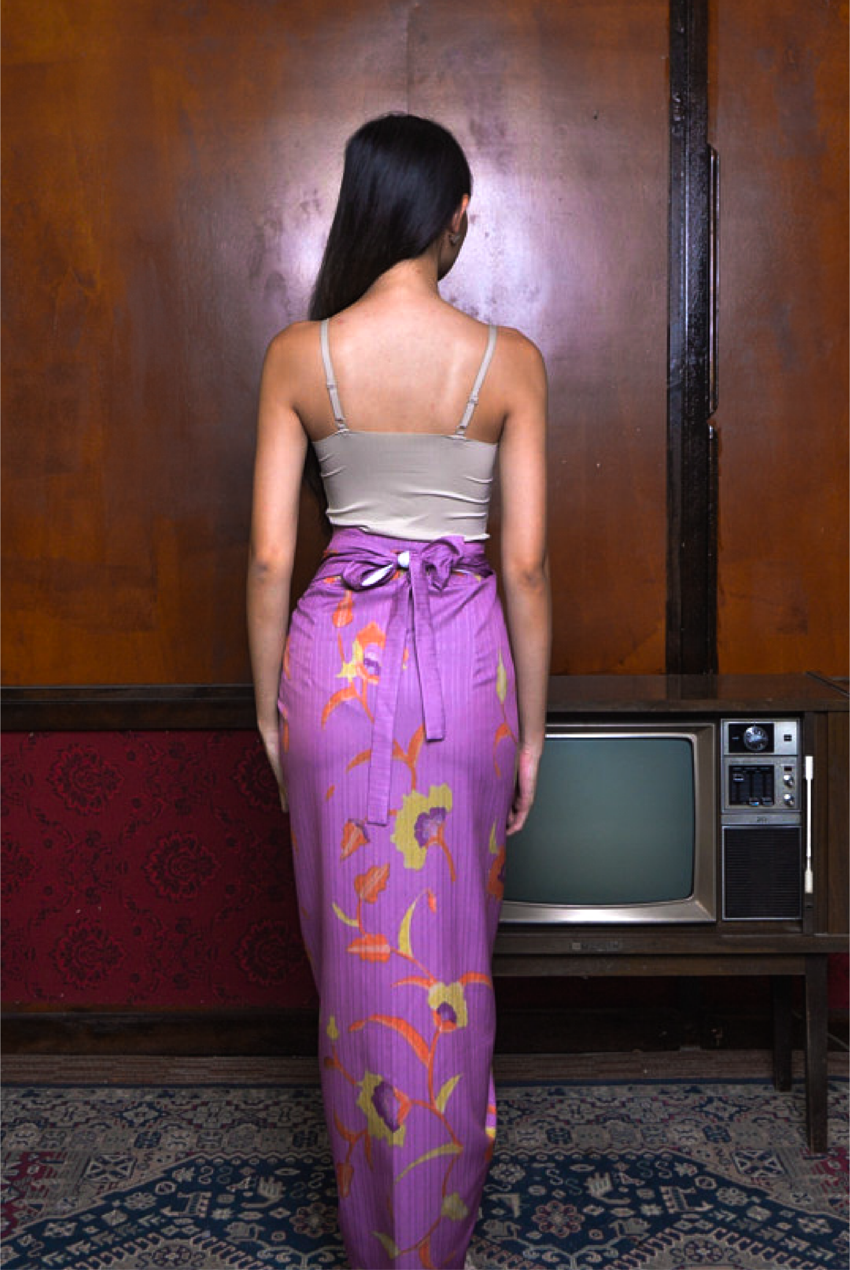 KAIN BATIK IKAT IN PURPLE - Image 3