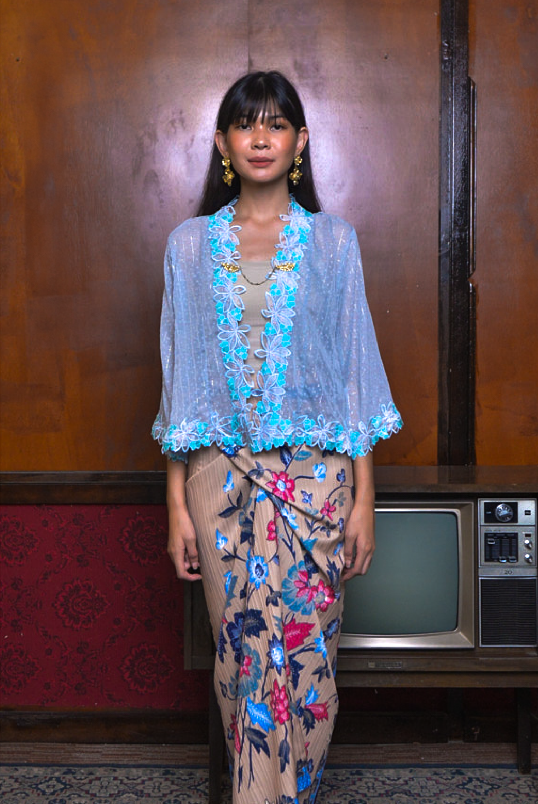 KEBAYA KESUMA IN ICE BLUE - Image 2
