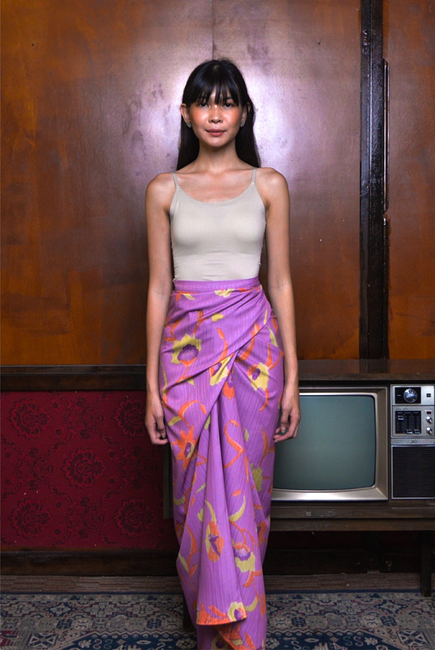 KAIN BATIK IKAT IN PURPLE - Image 2