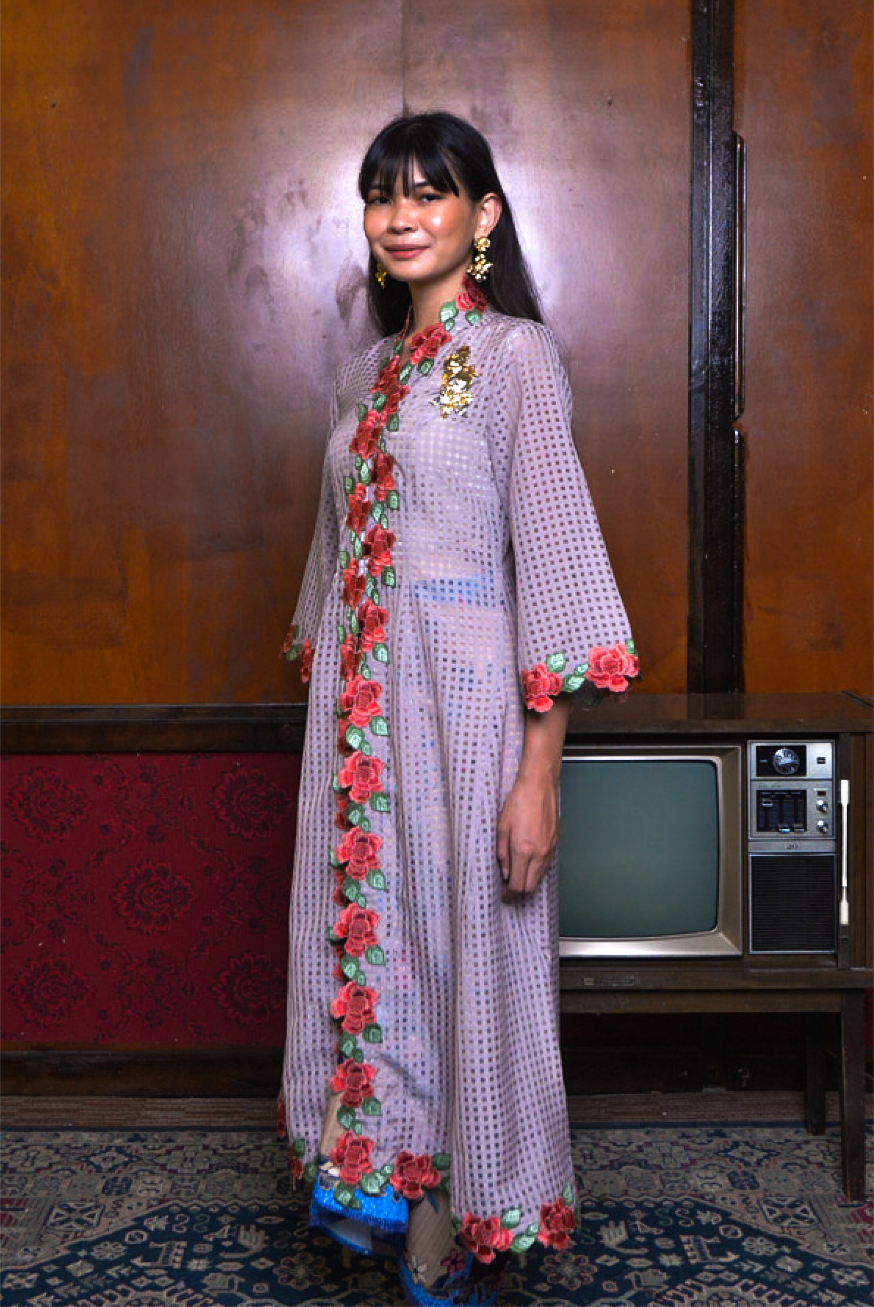 KEBAYA SARI PELANGI IN TAUPE